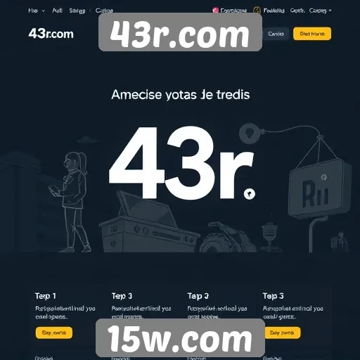 Acessibilidade e interface do usuário em 43r.com