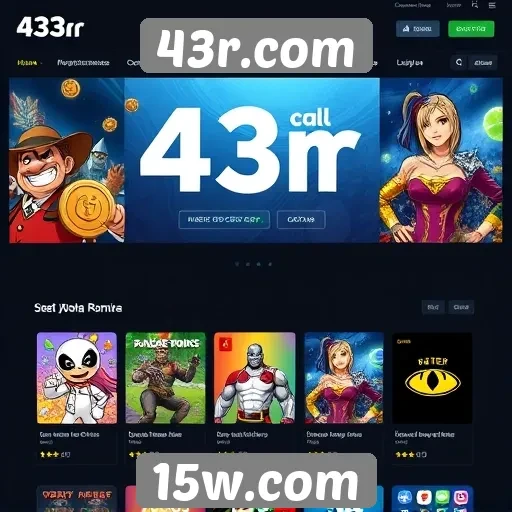 Recursos e funcionalidades do site 43r.com